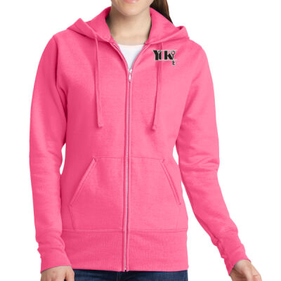 Ladies Core Fleece Full Zip Hooded Sweatshirt Thumbnail